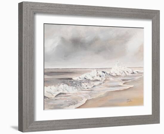 La Playa al Atardecer-Patricia Pinto-Framed Art Print