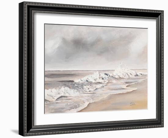 La Playa al Atardecer-Patricia Pinto-Framed Art Print