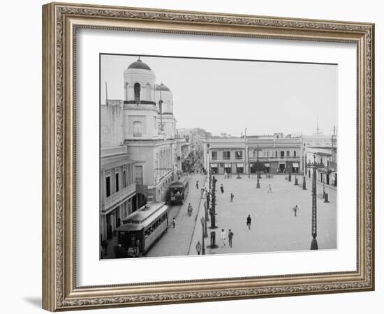 La Plaza, San Juan, Puerto Rico, C.1903-null-Framed Photographic Print