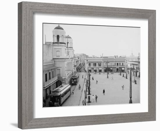 La Plaza, San Juan, Puerto Rico, C.1903-null-Framed Photographic Print