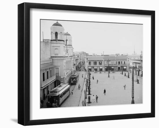 La Plaza, San Juan, Puerto Rico, C.1903-null-Framed Photographic Print