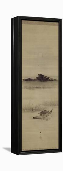 La pleine lune à Mimeguri-Ando Hiroshige-Framed Premier Image Canvas
