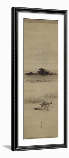 La pleine lune à Mimeguri-Ando Hiroshige-Framed Giclee Print