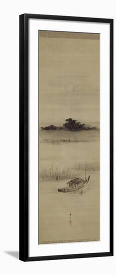 La pleine lune à Mimeguri-Ando Hiroshige-Framed Giclee Print