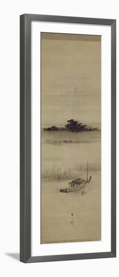 La pleine lune à Mimeguri-Ando Hiroshige-Framed Giclee Print