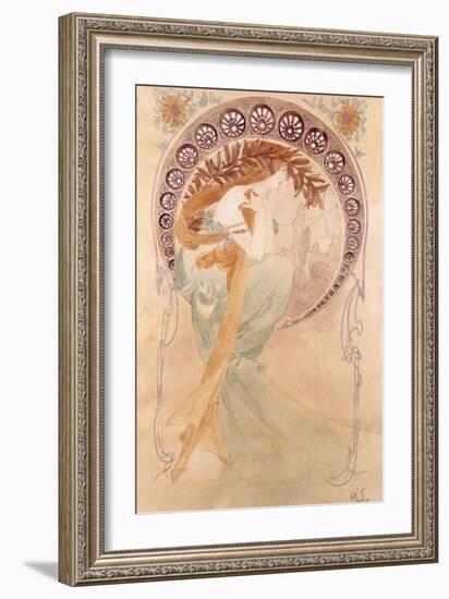 La Poesie-Alphonse Mucha-Framed Giclee Print