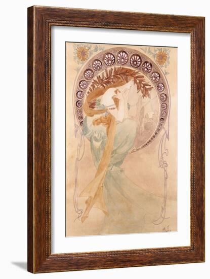 La Poesie-Alphonse Mucha-Framed Giclee Print