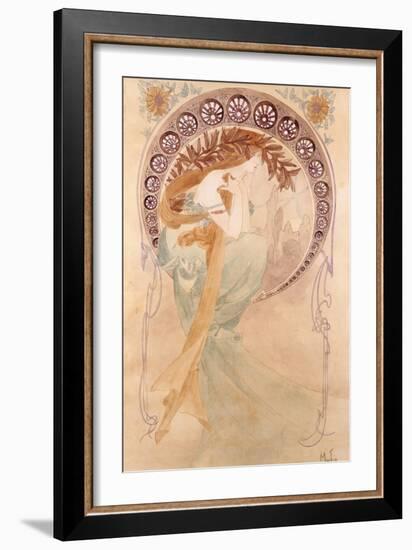 La Poesie-Alphonse Mucha-Framed Giclee Print