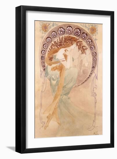 La Poesie-Alphonse Mucha-Framed Giclee Print