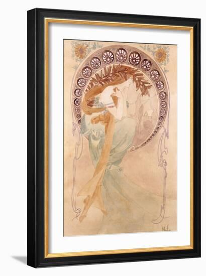 La Poesie-Alphonse Mucha-Framed Giclee Print