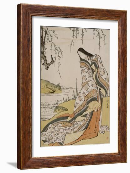 La poétesse Ono no Komachi-Torii Kiyonaga-Framed Giclee Print