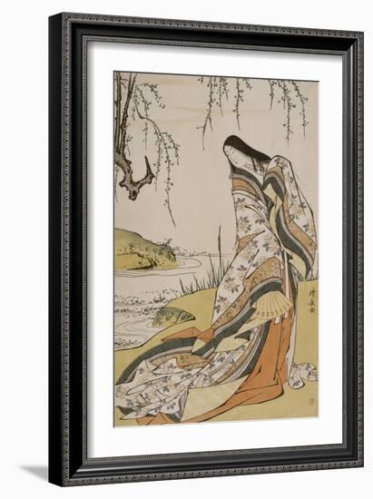 La poétesse Ono no Komachi-Torii Kiyonaga-Framed Giclee Print