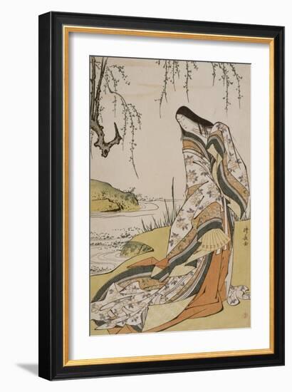 La poétesse Ono no Komachi-Torii Kiyonaga-Framed Giclee Print