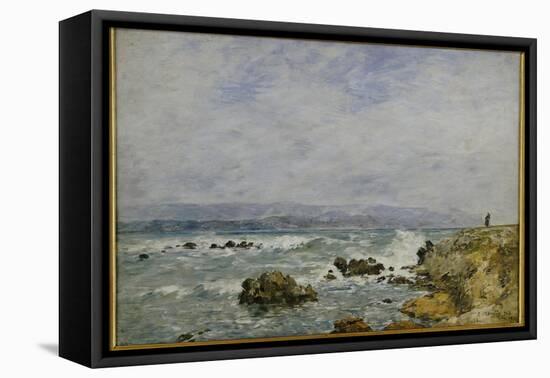 La Pointe De L'Ilette, Antibes, 1893-Eugene Louis Boudin-Framed Premier Image Canvas