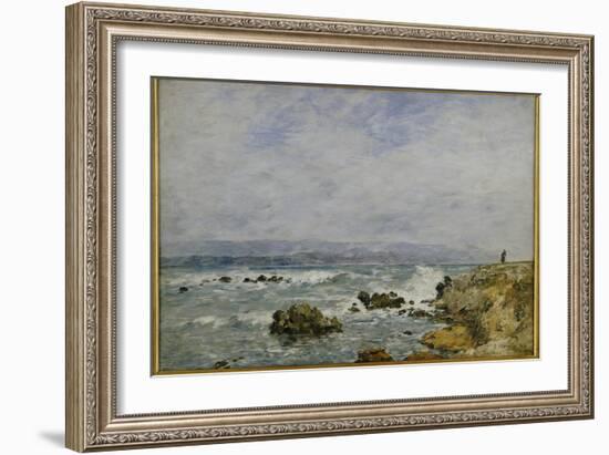 La Pointe De L'Ilette, Antibes, 1893-Eugene Louis Boudin-Framed Giclee Print