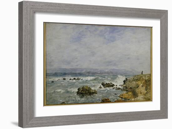 La Pointe De L'Ilette, Antibes, 1893-Eugene Louis Boudin-Framed Giclee Print