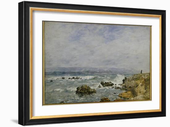 La Pointe De L'Ilette, Antibes, 1893-Eugene Louis Boudin-Framed Giclee Print