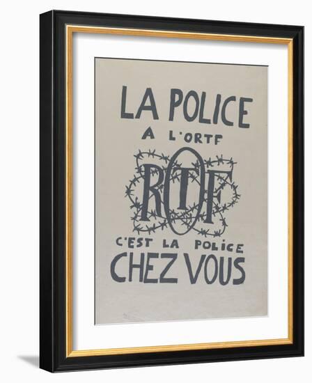 La police à l'O.R.T.F., c'est la police chez vous-null-Framed Giclee Print