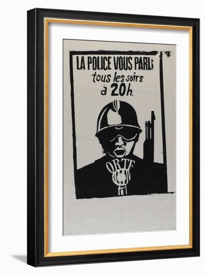 La police vous parle, tous les soirs à 20 heures-null-Framed Giclee Print