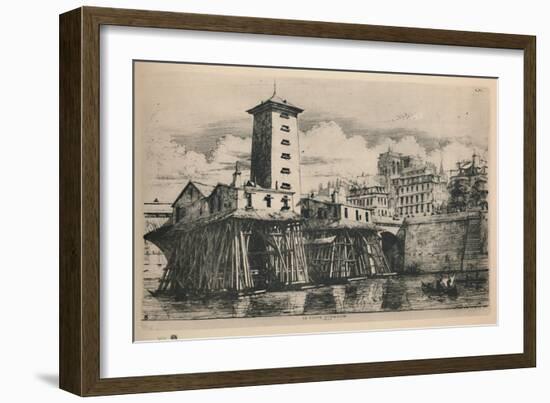 'La Pompe Notre-Dame (9th State, 6 3/4 x 9 7/8 Inches)', 1852, (1927)-Charles Meryon-Framed Giclee Print