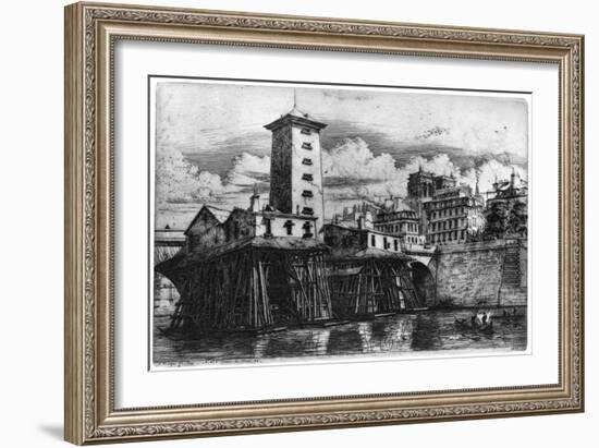 La Pompe Notre-Dame, C1841-1868-Charles Meryon-Framed Giclee Print