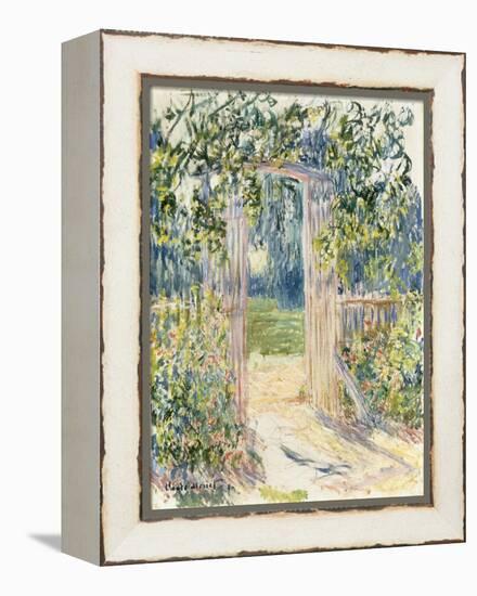 La Porte du Jardin, Vetheuil, 1881-Claude Monet-Framed Premier Image Canvas