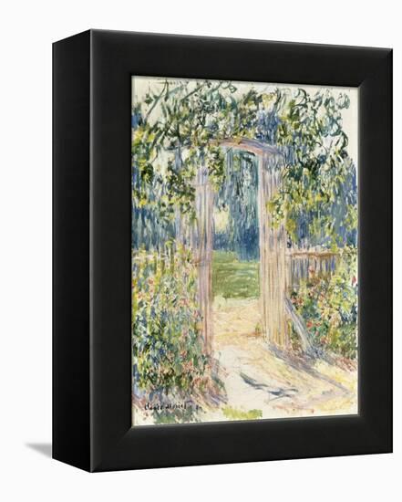 La Porte du Jardin, Vetheuil, 1881-Claude Monet-Framed Premier Image Canvas