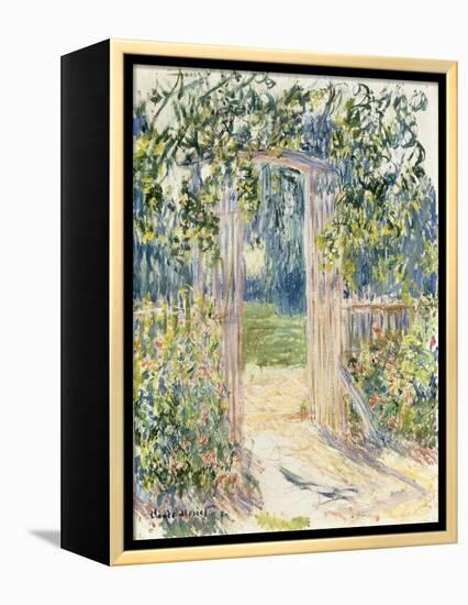 La Porte du Jardin, Vetheuil, 1881-Claude Monet-Framed Premier Image Canvas