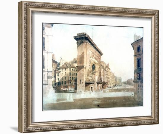 La Porte St Denis, Paris, 1800-Thomas Girtin-Framed Giclee Print