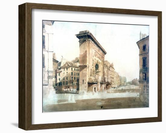 La Porte St Denis, Paris, 1800-Thomas Girtin-Framed Giclee Print