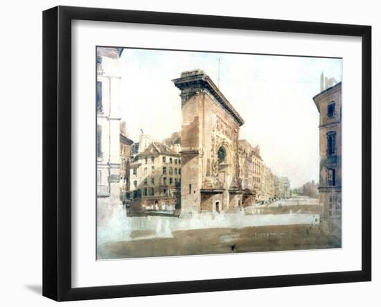 La Porte St Denis, Paris, 1800-Thomas Girtin-Framed Giclee Print