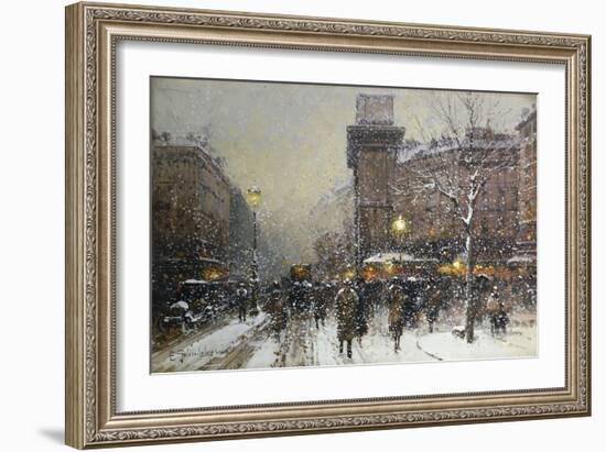 La Porte St. Martin, Paris-Eugene Galien-Laloue-Framed Giclee Print