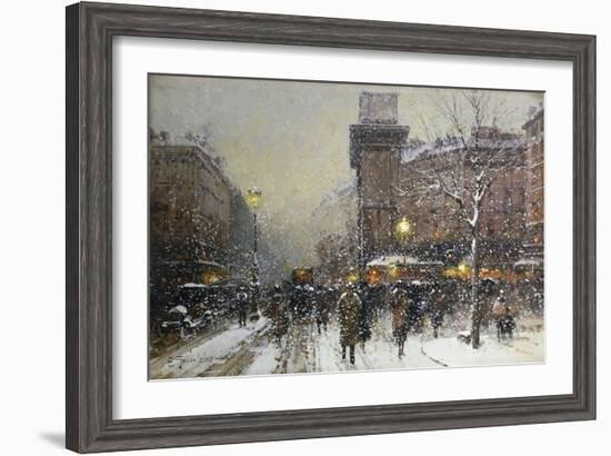 La Porte St. Martin, Paris-Eugene Galien-Laloue-Framed Giclee Print
