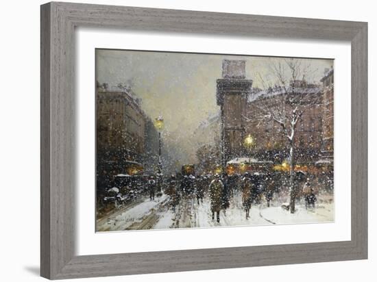 La Porte St. Martin, Paris-Eugene Galien-Laloue-Framed Giclee Print