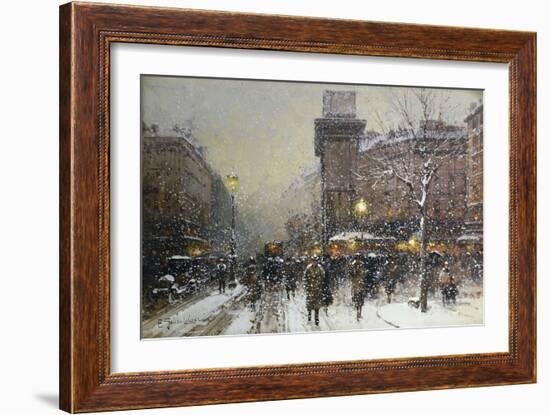 La Porte St. Martin, Paris-Eugene Galien-Laloue-Framed Giclee Print