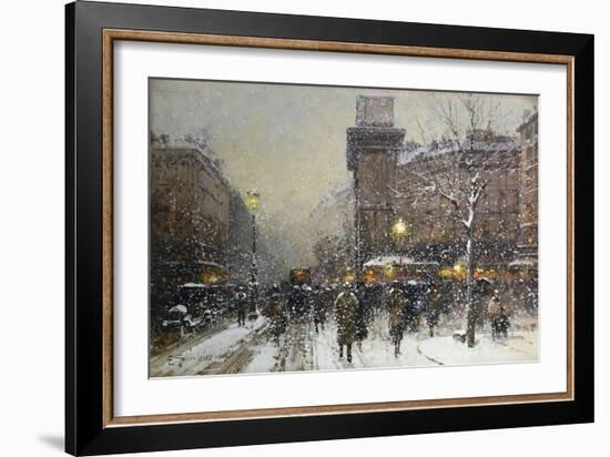 La Porte St. Martin, Paris-Eugene Galien-Laloue-Framed Giclee Print