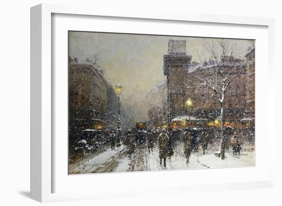 La Porte St. Martin, Paris-Eugene Galien-Laloue-Framed Giclee Print