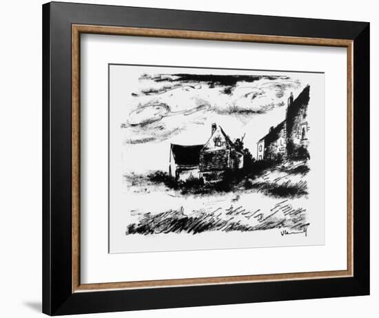 La Potiniere a Rueil-Maurice De Vlaminck-Framed Collectable Print