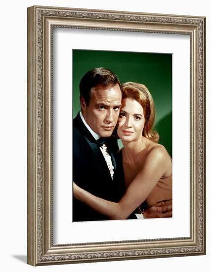 La Poursuite Impitoyable THE CHASE d'ArthurPenn with Marlon Brando and Angie Dickinson, 1966 (photo-null-Framed Photo