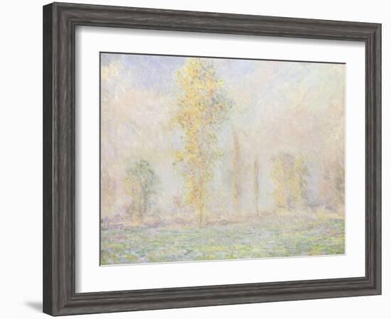 La Prairie a Giverny, 1888-Claude Monet-Framed Giclee Print