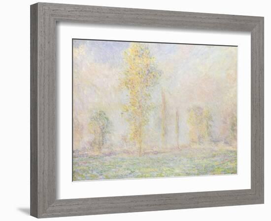 La Prairie a Giverny, 1888-Claude Monet-Framed Giclee Print