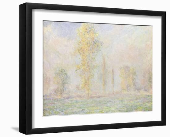 La Prairie a Giverny, 1888-Claude Monet-Framed Giclee Print