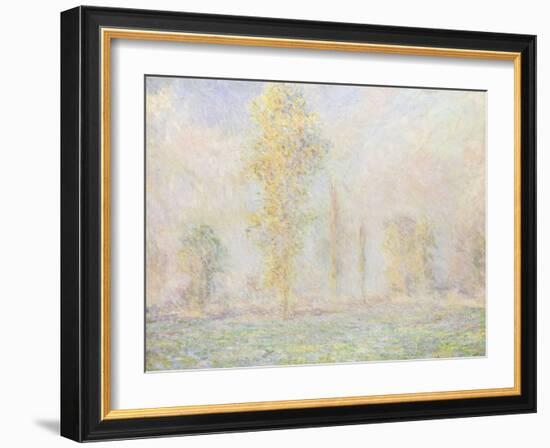 La Prairie a Giverny, 1888-Claude Monet-Framed Giclee Print