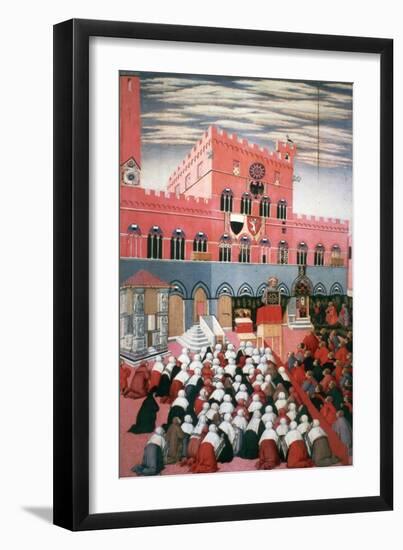 La Predica Di San Bernardino, C1426-1481-Sano di Pietro-Framed Giclee Print