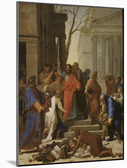 La Prédication de saint Paul à Ephèse-Eustache Le Sueur-Mounted Giclee Print