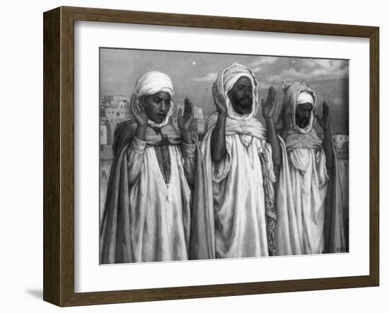 La Prière sur les terrasses-François Vizzavona-Framed Giclee Print
