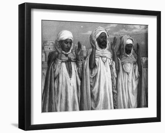 La Prière sur les terrasses-François Vizzavona-Framed Giclee Print