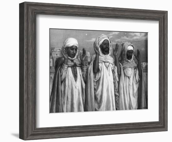 La Prière sur les terrasses-François Vizzavona-Framed Giclee Print