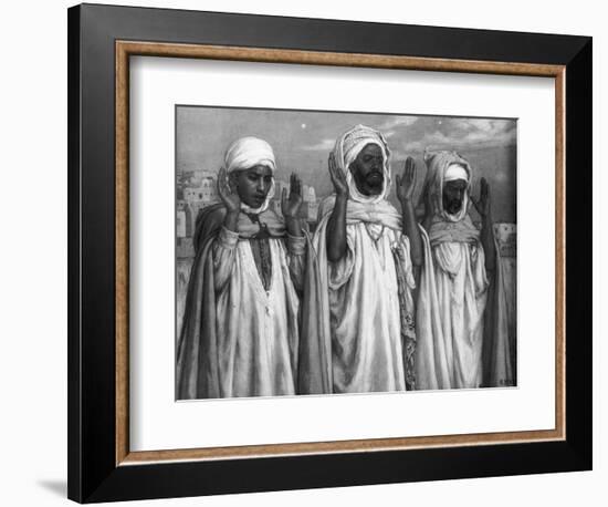 La Prière sur les terrasses-François Vizzavona-Framed Giclee Print