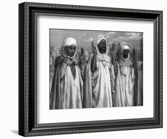 La Prière sur les terrasses-François Vizzavona-Framed Giclee Print